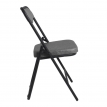 Стул складной Гольф BL экокожа PV3 темно-серый