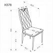 Стул HALMAR K578 бежевый