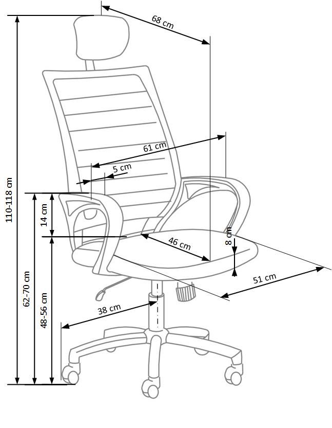 Размеры кресла Socket