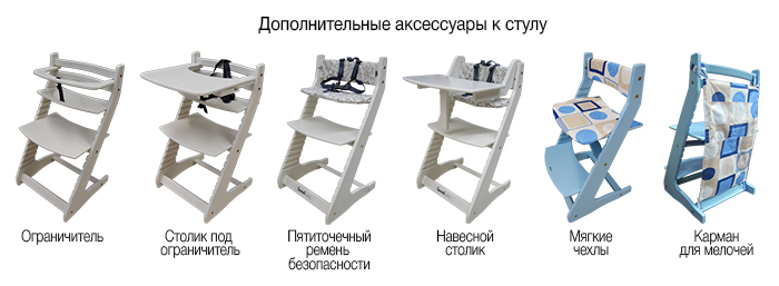 Аксессуары к растущему стулу Вырастайка